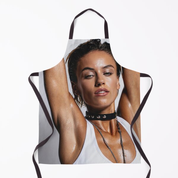 Item preview,  Beautiful sexy gym woman posing with her arms up showing her armpits sweating designed and sold by Vintage Designs +.