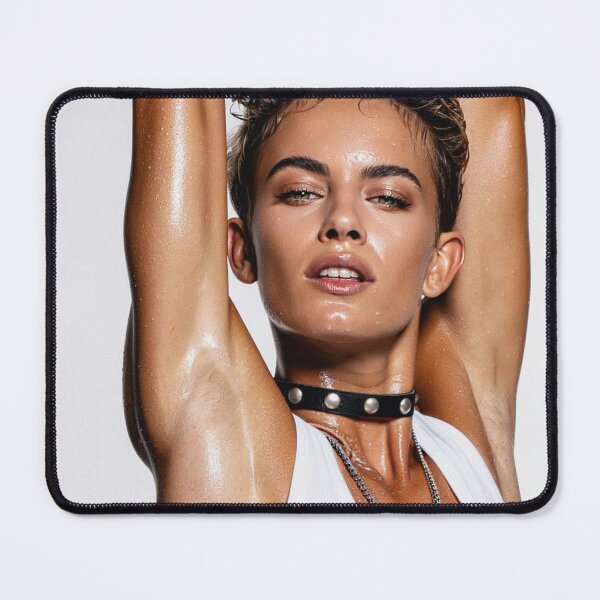 Item preview, Beautiful sexy gym woman posing with her arms up showing her armpits sweating designed and sold by Vintage Designs +.