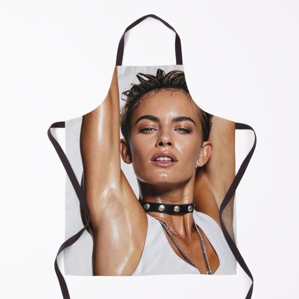 Item preview,  Beautiful sexy gym woman posing with her arms up showing her armpits sweating designed and sold by Vintage Designs +.