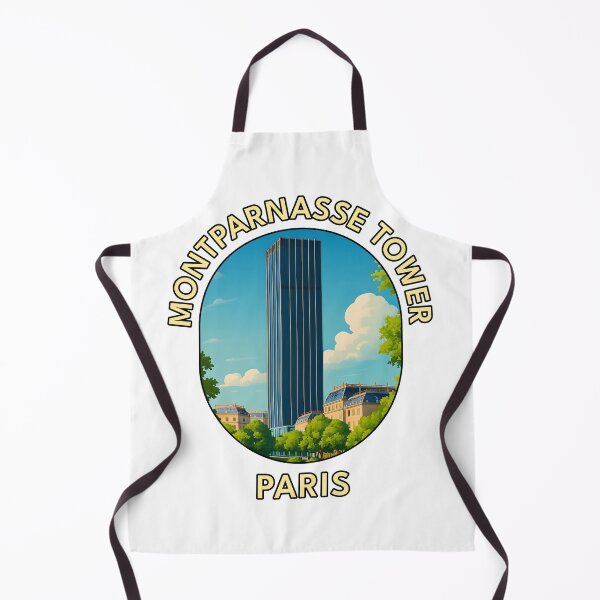 Artikelvorschau, Montparnasse-Turm – Moderne Illustration der Pariser Skyline entworfen und verkauft von inkNext.