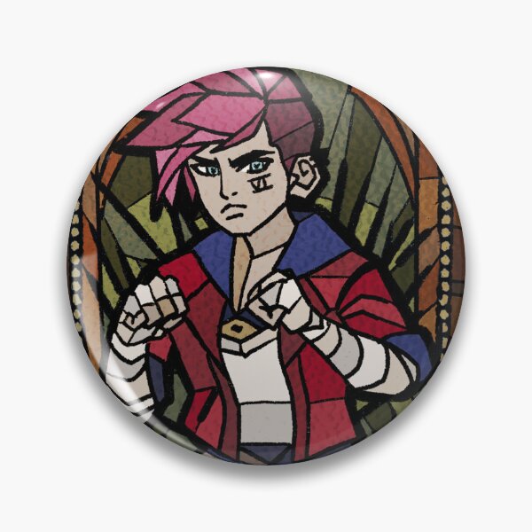 Item preview, Vi stained glass from Arcane series - LOL designed and sold by Aixen Art.