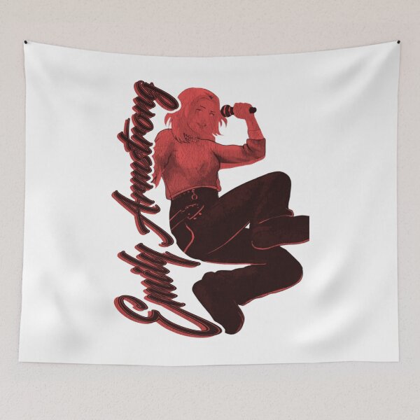Item preview, Red Metal Singer WIth Typography designed and sold by billiasbros.