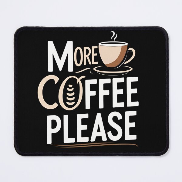 Item preview, More Coffee Please – Funny Coffee Lover Quote designed and sold by TeeJungleStudio.