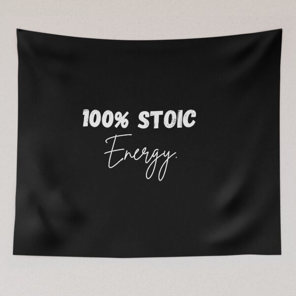 Item preview, 100% Stoic Energy - Stoicism Artwork | Stoic Apparel | Minimalist Stoic Art designed and sold by LexaArtworks.