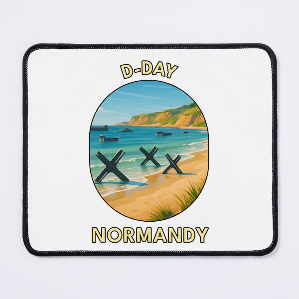 Item preview, D-Day Landing Beaches – Normandy WWII Memorial Coastal Art designed and sold by inkNext.