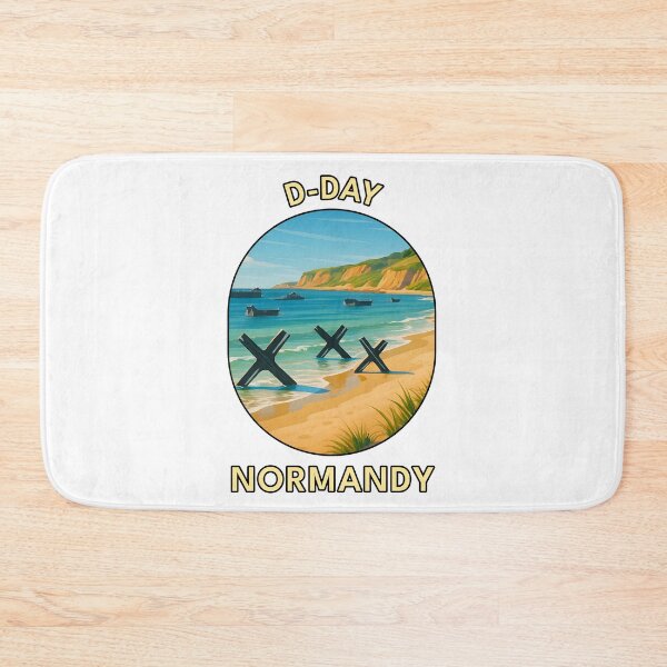 Item preview, D-Day Landing Beaches – Normandy WWII Memorial Coastal Art designed and sold by inkNext.