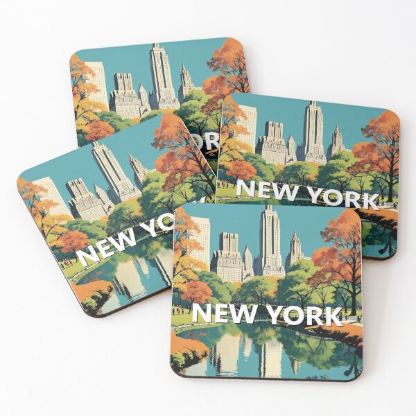 Item preview, Vintage Poster New York Central Park Poster Graphic Art designed and sold by KALEIDOSCOPE UK.
