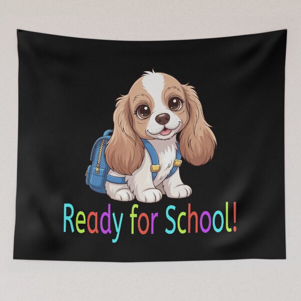 Item preview, Ready for School Cute Cocker Spaniel Puppy – Back to School designed and sold by The Real Life Symphony.