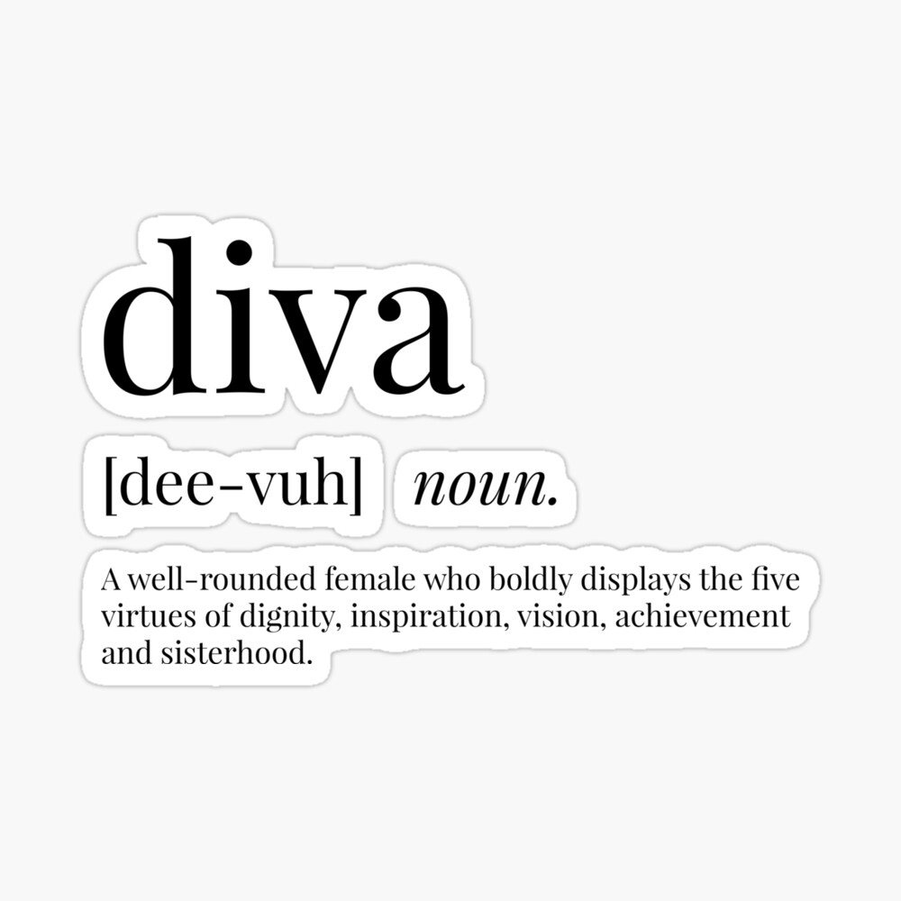 grave køretøj accent Diva Definition" Canvas Print by definingprints | Redbubble