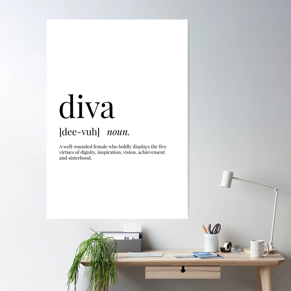 Diva Definition | Dictionary Collection | Poster