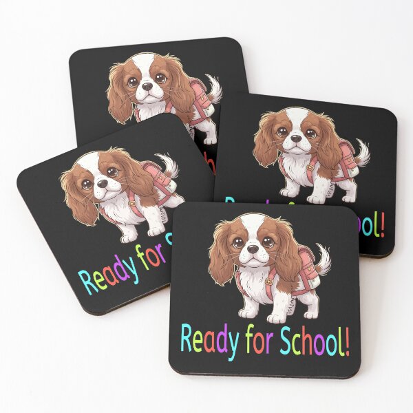 Item preview, Ready for School Cute Cavalier King Charles Spaniel Puppy – Back to School designed and sold by The Real Life Symphony.
