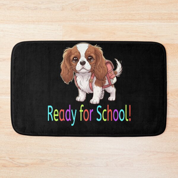 Item preview, Ready for School Cute Cavalier King Charles Spaniel Puppy – Back to School designed and sold by The Real Life Symphony.