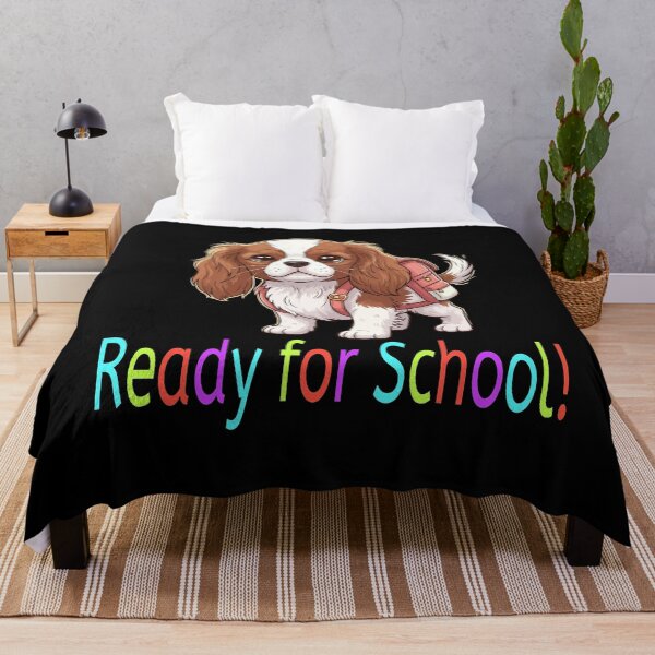 Item preview, Ready for School Cute Cavalier King Charles Spaniel Puppy – Back to School designed and sold by The Real Life Symphony.