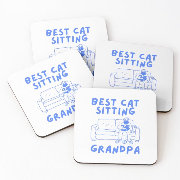 Item preview, Best cat sitting Grandpa designed and sold by BritishDelights.