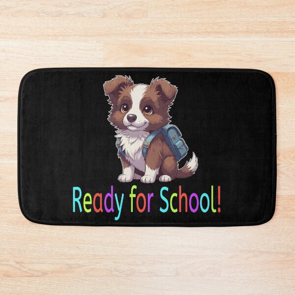 Item preview, Ready for School Cute Border Collie Puppy – Back to School designed and sold by The Real Life Symphony.