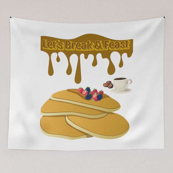 Aperçu de l'œuvre Pause et festin – Ambiance matinale crêpes et café créée et vendue par Art by Safae.