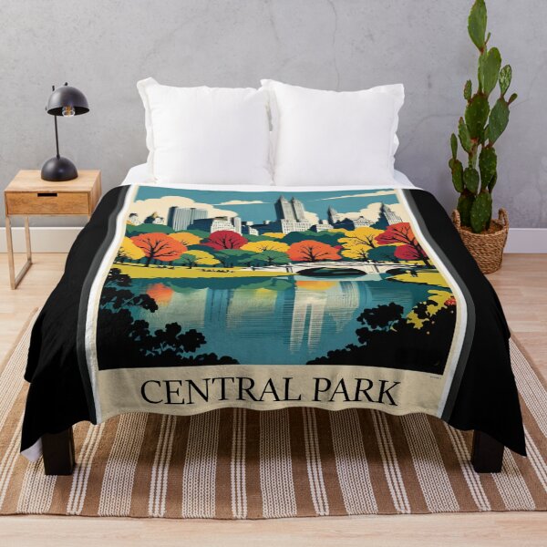 Item preview, Vintage New York Central Park Poster Graphic Art designed and sold by KALEIDOSCOPE UK.