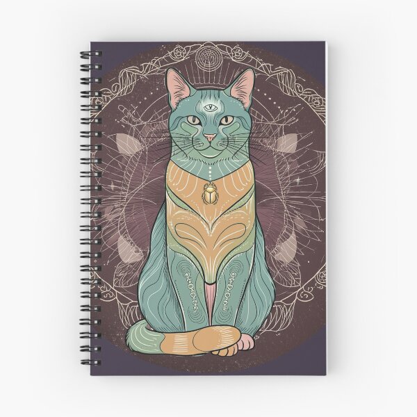 Item preview, Sacred Ceremony Cat with Scarab – Alchemy, Geometry & Vision designed and sold by 	aluzia.design.
