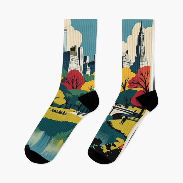 Item preview, Vintage New York Central Park Poster Graphic Art designed and sold by KALEIDOSCOPE UK.