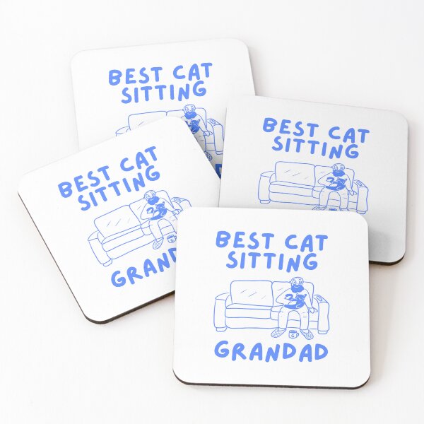 Item preview, Best cat sitting Grandad designed and sold by BritishDelights.