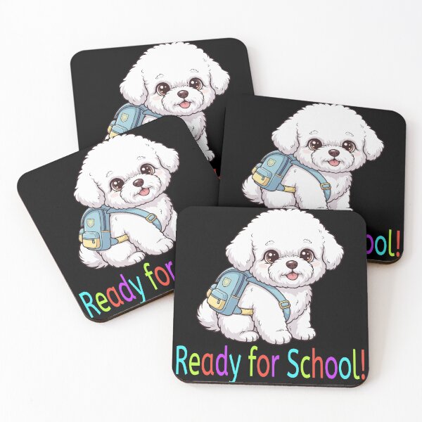 Item preview, Ready for School Cute Bichon Frise Puppy – Back to School designed and sold by The Real Life Symphony.