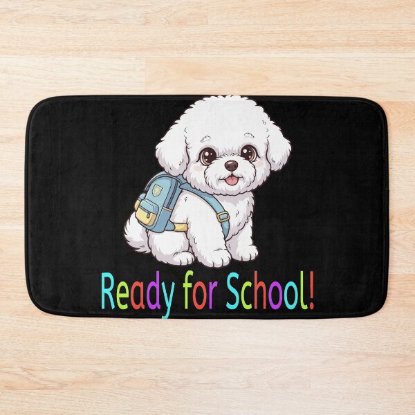 Item preview, Ready for School Cute Bichon Frise Puppy – Back to School designed and sold by The Real Life Symphony.