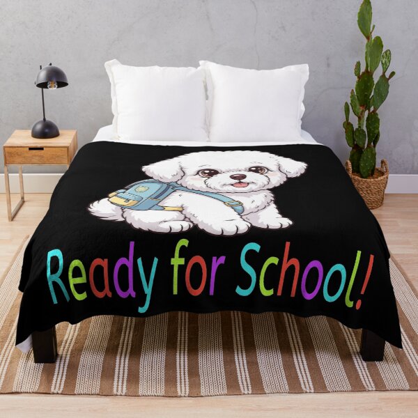 Item preview, Ready for School Cute Bichon Frise Puppy – Back to School designed and sold by The Real Life Symphony.