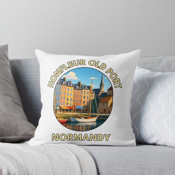 Item preview, Honfleur Old Port, Normandy – Scenic French Coastal Town Illustration designed and sold by inkNext.