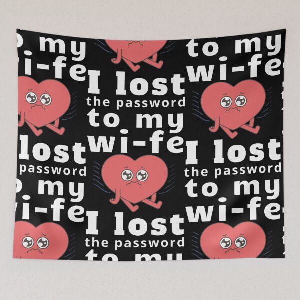 Item preview, I Lost The Password To My Wi-Fe Red Heart Escape Love designed and sold by SplashTastic.