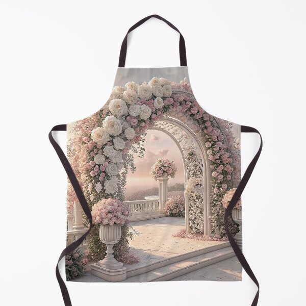 Item preview, A beautiful wedding arch decorated with pink and white flowers designed and sold by Merrylands Artshop.