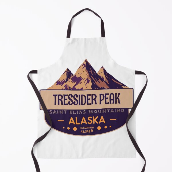 Item preview, Tressider Peak, Saint Elias Mountains, Alaska, Mountain Badge designed and sold by Wanderful-roads.