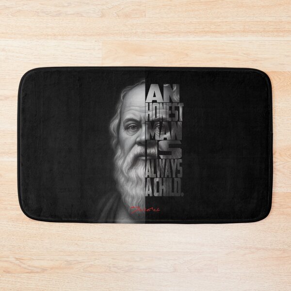 Item preview, Socrates Quote Poster – Monochrome Wisdom Portrait Art designed and sold by Enea Kelo.