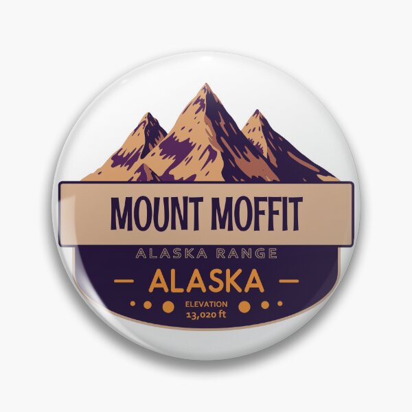 Item preview, Mount Moffit, Alaska Range, Alaska, Mountain Badge designed and sold by Wanderful-roads.