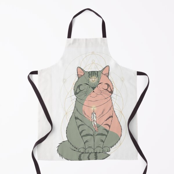 Item preview, Dual Cat with Feather and Third Eye – Inner Union & Sacred Geometry designed and sold by 	aluzia.design.