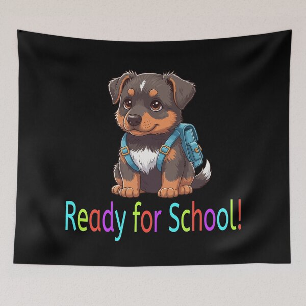 Item preview, Ready for School Cute Beauceron Puppy – Back to School designed and sold by The Real Life Symphony.