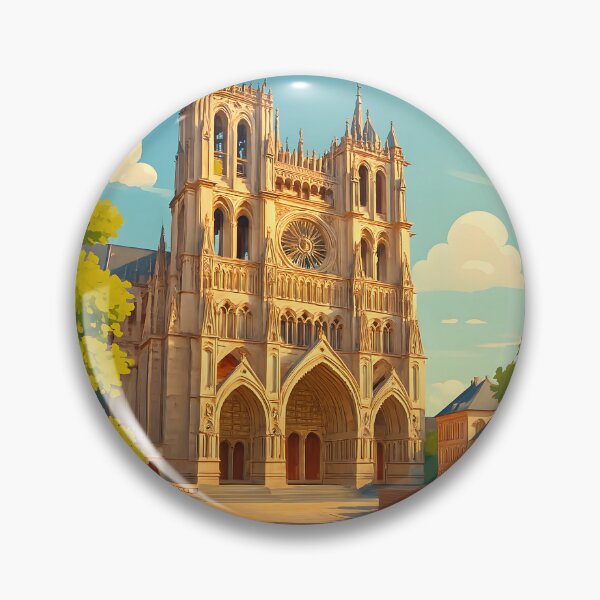 Item preview, Amiens Cathedral France – Gothic Architecture Travel Art designed and sold by inkNext.
