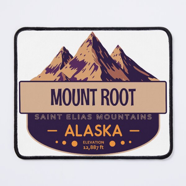 Item preview, Mount Root, Saint Elias Mountains, Alaska, Mountain Badge designed and sold by Wanderful-roads.