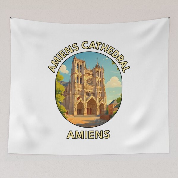 Item preview, Amiens Cathedral France – Gothic Architecture Travel Art designed and sold by inkNext.