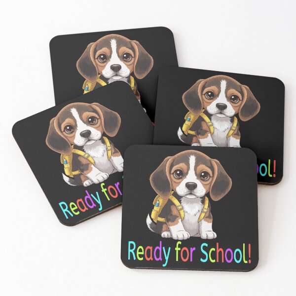 Item preview, Ready for School Cute Beagle Puppy – Back to School designed and sold by The Real Life Symphony.