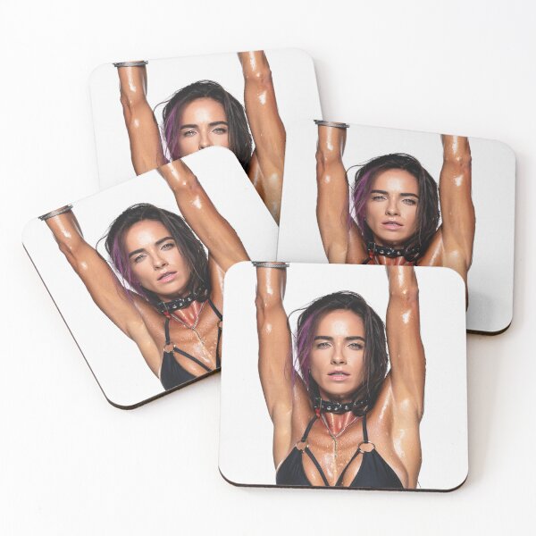 Item preview,  Beautiful sexy gym woman posing with her arms up showing her armpits sweating designed and sold by Vintage Designs +.