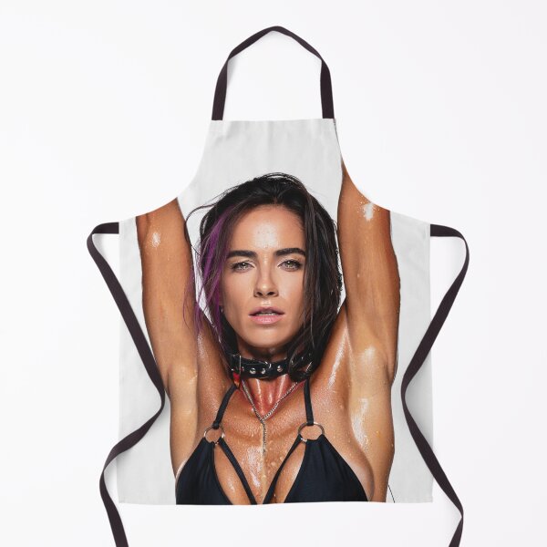 Item preview,  Beautiful sexy gym woman posing with her arms up showing her armpits sweating designed and sold by Vintage Designs +.