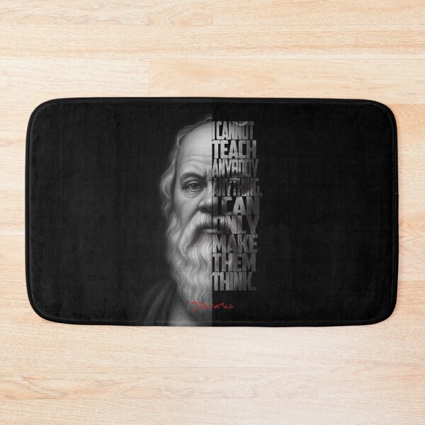 Item preview, Socrates Quote Poster – Monochrome Wisdom Portrait Art designed and sold by Enea Kelo.