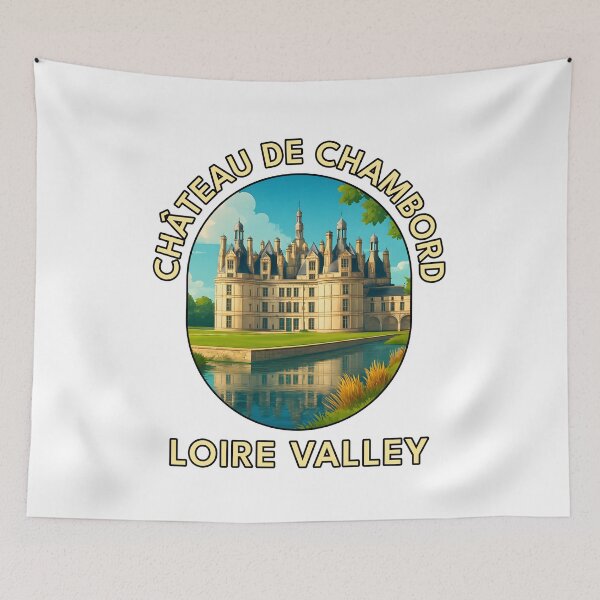 Item preview, Château de Chambord – Loire Valley French Castle Illustration designed and sold by inkNext.