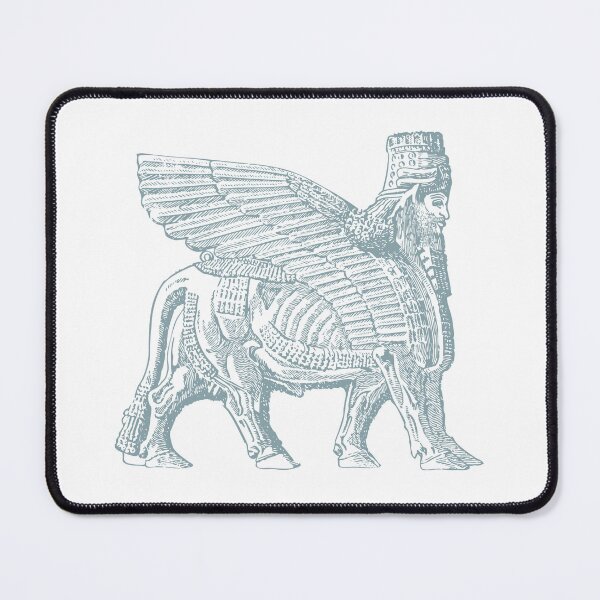 Item preview, A human-headed winged bull known as a lamassu, Iraqi mythology designed and sold by Ai-TOUCH.