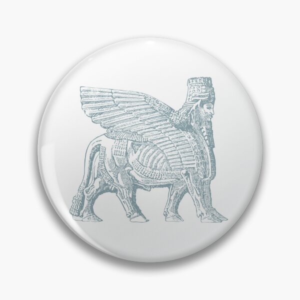 Item preview, A human-headed winged bull known as a lamassu, Iraqi mythology designed and sold by Ai-TOUCH.