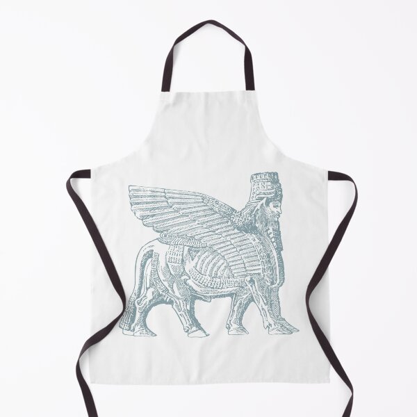 Item preview, A human-headed winged bull known as a lamassu, Iraqi mythology designed and sold by Ai-TOUCH.