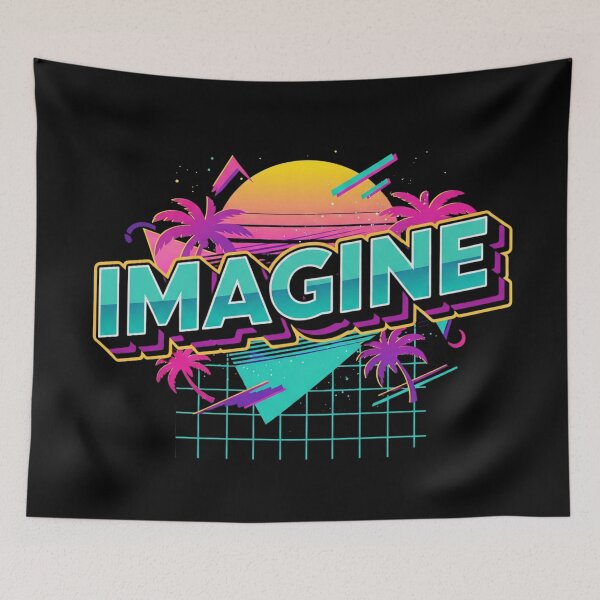 Item preview, Imagine Retro 80s Neon Design designed and sold by Blurbean.