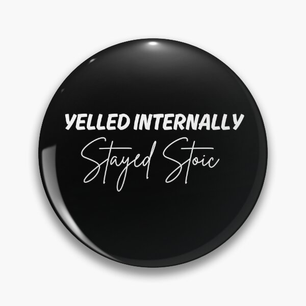 Item preview, Yelled Internally, Stayed Stoic - Stoicism Artwork | Stoic Clothing | Minimalist Stoic Art designed and sold by LexaArtworks.
