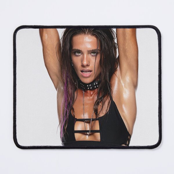 Item preview, Beautiful sexy gym woman posing with her arms up showing her armpits sweating designed and sold by Vintage Designs +.
