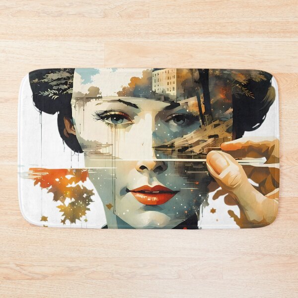 Item preview, Surreal Portrait of Woman with Landscape Mask  designed and sold by Zivoo.